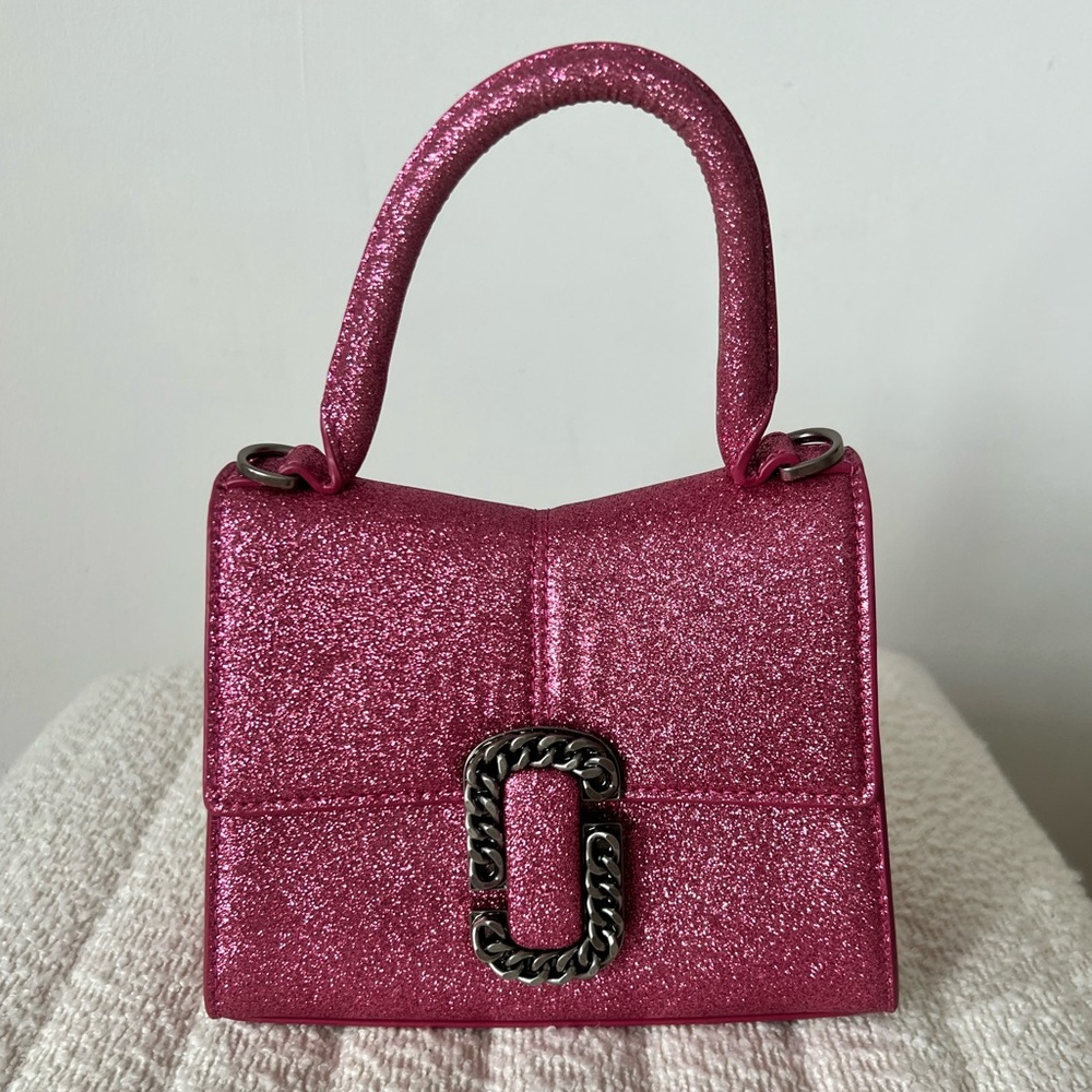 Marc Jacobs The Galactic Glitter St. Marc Mini Top Handle Bag